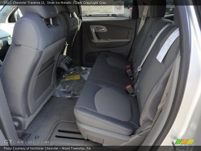 Silver Ice Metallic / Dark Gray/Light Gray 2011 Chevrolet Traverse LS