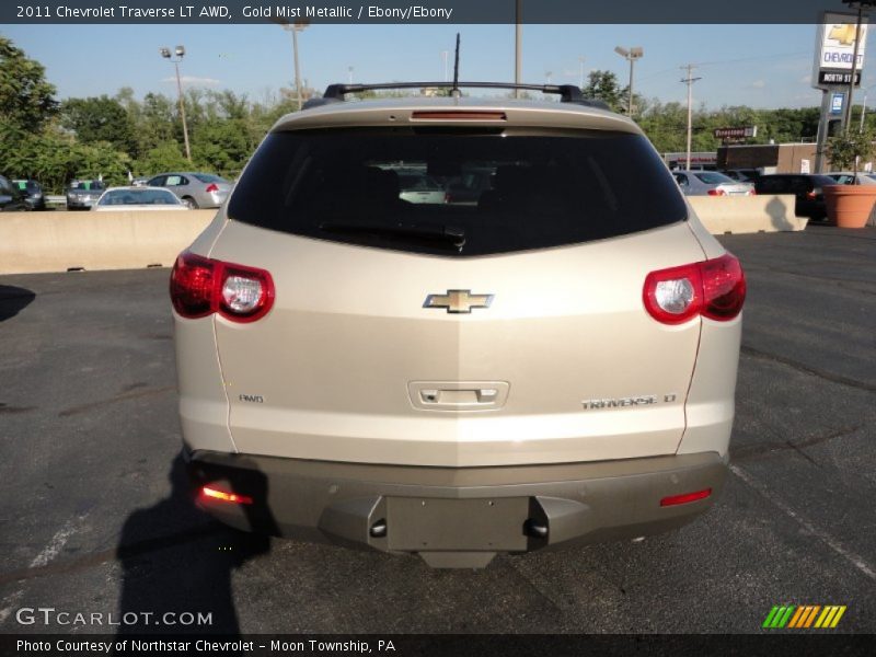 Gold Mist Metallic / Ebony/Ebony 2011 Chevrolet Traverse LT AWD
