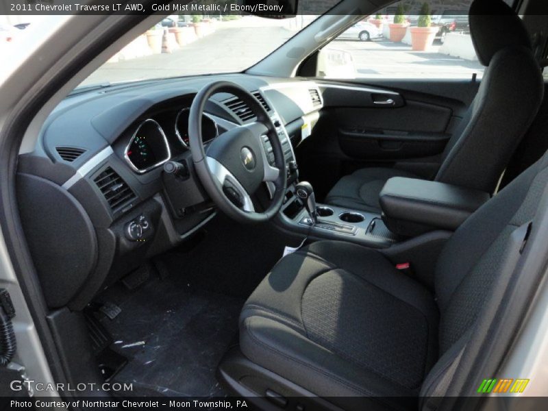 Gold Mist Metallic / Ebony/Ebony 2011 Chevrolet Traverse LT AWD