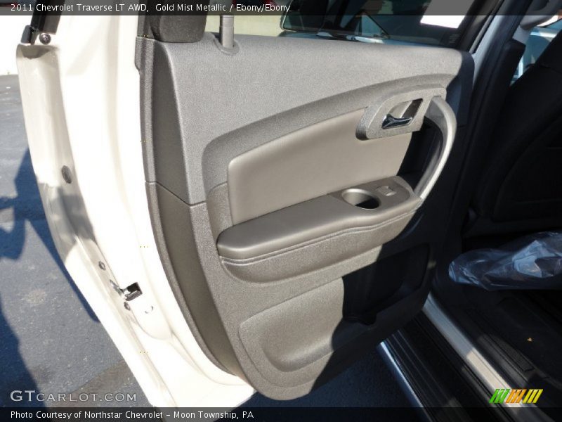 Gold Mist Metallic / Ebony/Ebony 2011 Chevrolet Traverse LT AWD