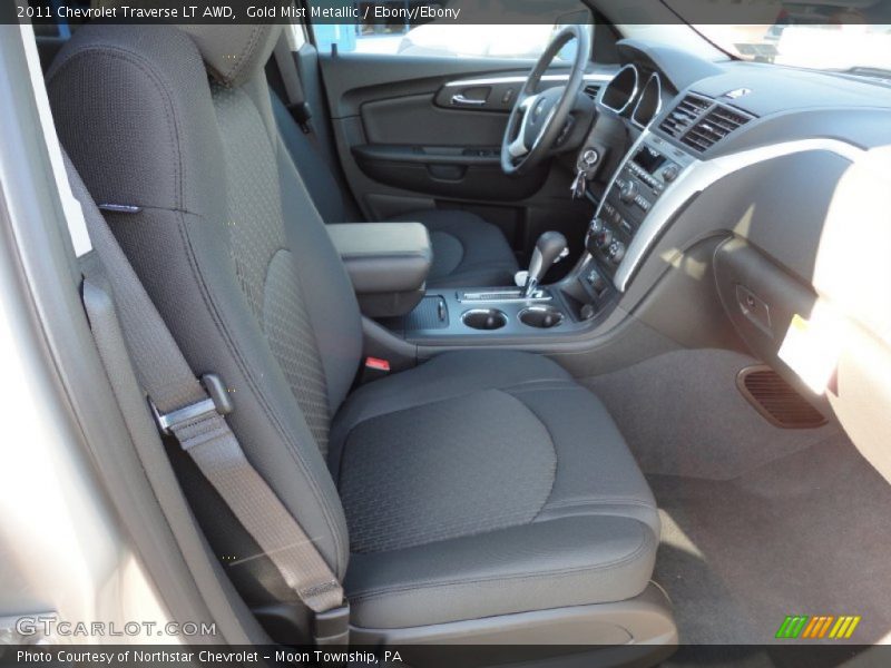 Gold Mist Metallic / Ebony/Ebony 2011 Chevrolet Traverse LT AWD