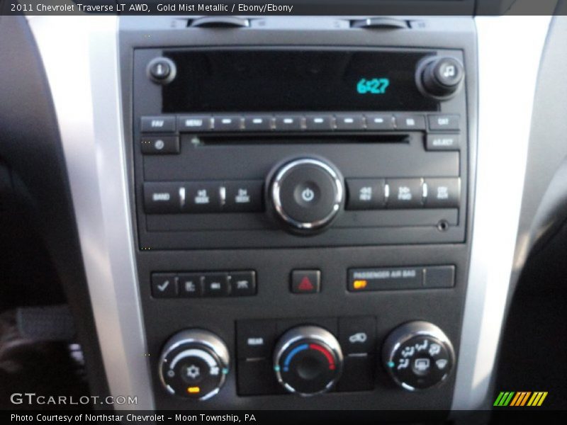 Gold Mist Metallic / Ebony/Ebony 2011 Chevrolet Traverse LT AWD