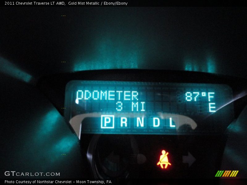 Gold Mist Metallic / Ebony/Ebony 2011 Chevrolet Traverse LT AWD