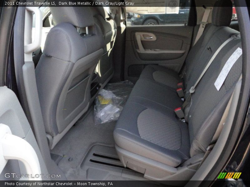 Dark Blue Metallic / Dark Gray/Light Gray 2011 Chevrolet Traverse LS