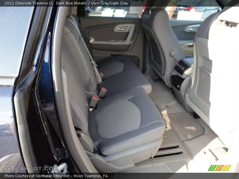 Dark Blue Metallic / Dark Gray/Light Gray 2011 Chevrolet Traverse LS