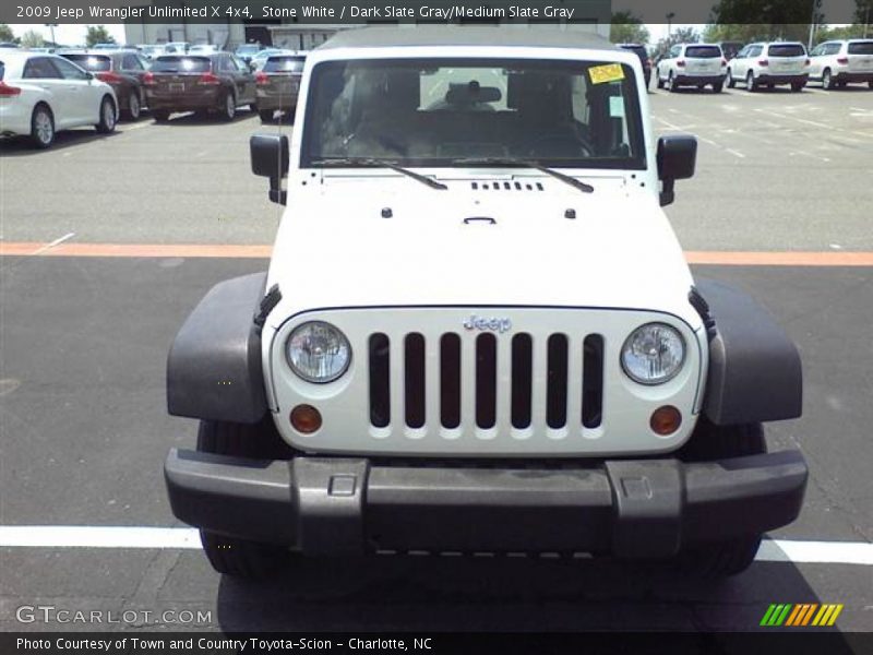 Stone White / Dark Slate Gray/Medium Slate Gray 2009 Jeep Wrangler Unlimited X 4x4