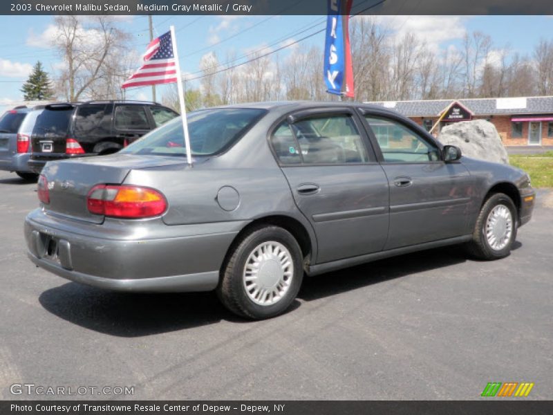Medium Gray Metallic / Gray 2003 Chevrolet Malibu Sedan