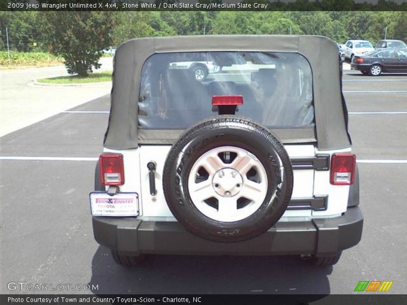 Stone White / Dark Slate Gray/Medium Slate Gray 2009 Jeep Wrangler Unlimited X 4x4