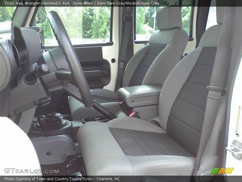 Stone White / Dark Slate Gray/Medium Slate Gray 2009 Jeep Wrangler Unlimited X 4x4