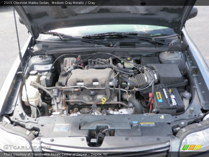 Medium Gray Metallic / Gray 2003 Chevrolet Malibu Sedan