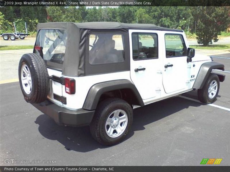 Stone White / Dark Slate Gray/Medium Slate Gray 2009 Jeep Wrangler Unlimited X 4x4
