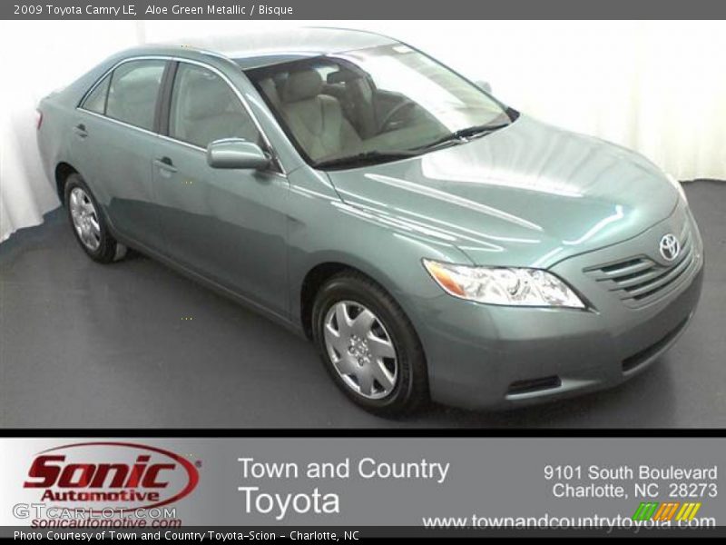 Aloe Green Metallic / Bisque 2009 Toyota Camry LE