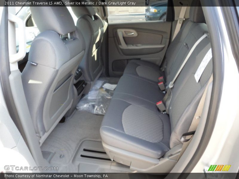 Silver Ice Metallic / Dark Gray/Light Gray 2011 Chevrolet Traverse LS AWD