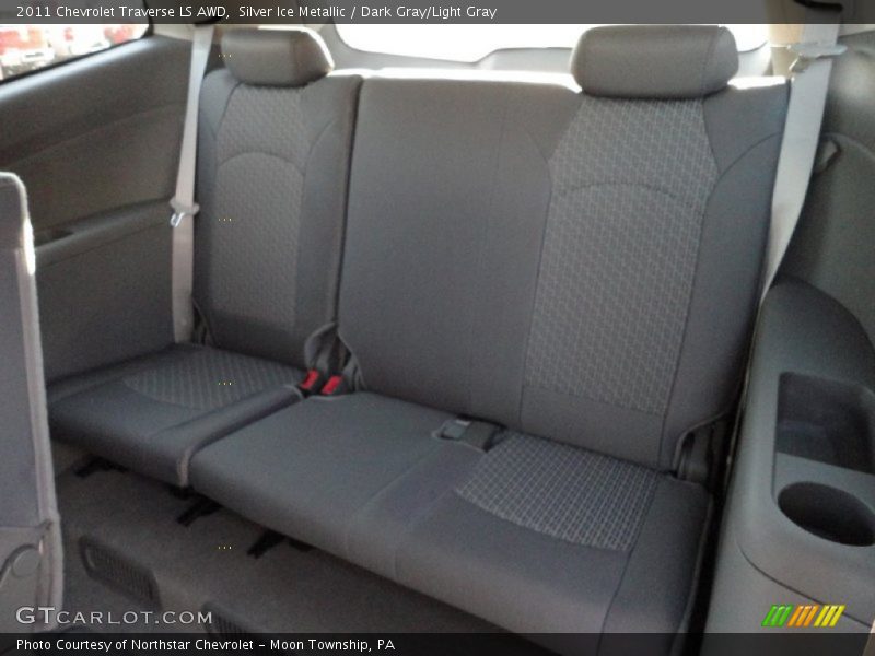 Silver Ice Metallic / Dark Gray/Light Gray 2011 Chevrolet Traverse LS AWD