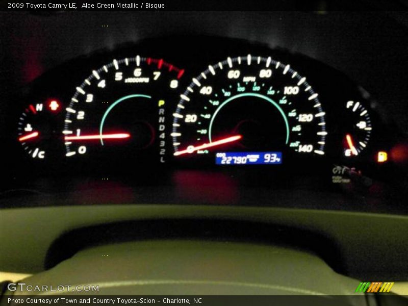 Aloe Green Metallic / Bisque 2009 Toyota Camry LE