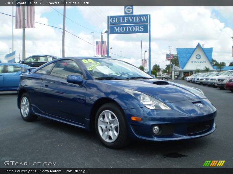 Spectra Blue Mica / Black 2004 Toyota Celica GT