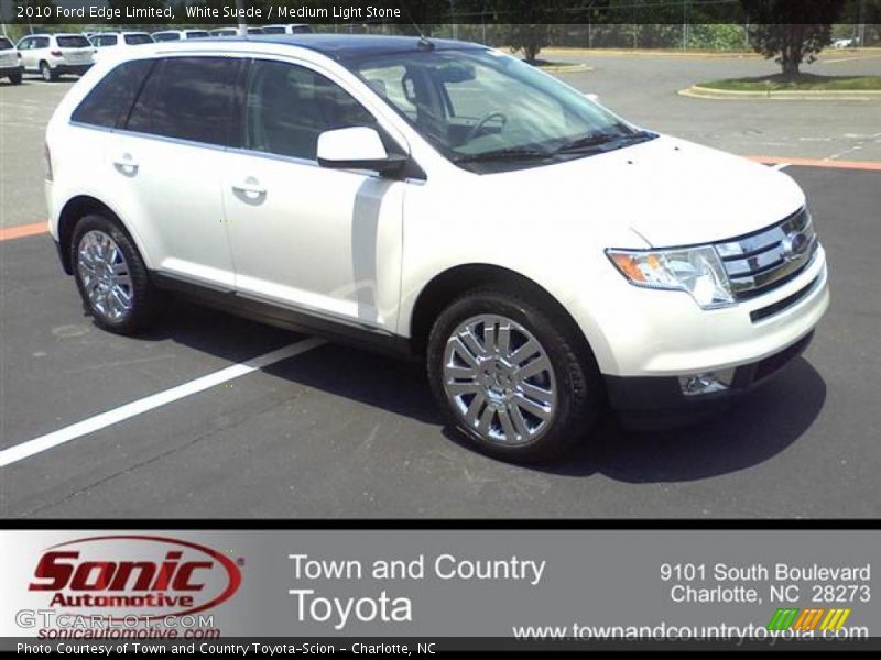 White Suede / Medium Light Stone 2010 Ford Edge Limited