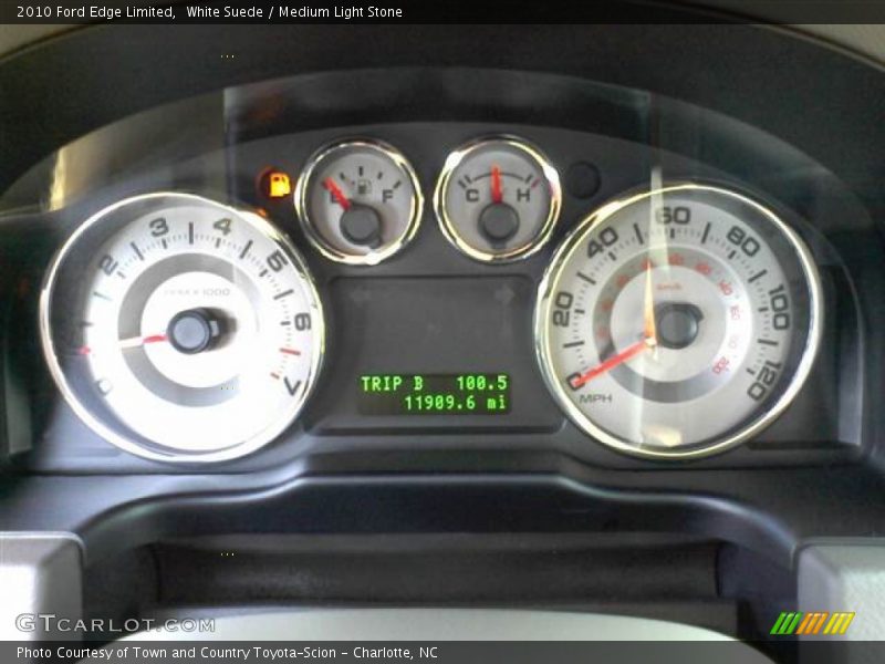 White Suede / Medium Light Stone 2010 Ford Edge Limited
