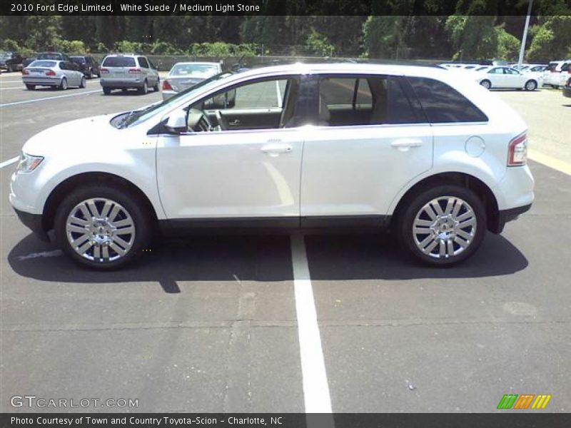 White Suede / Medium Light Stone 2010 Ford Edge Limited