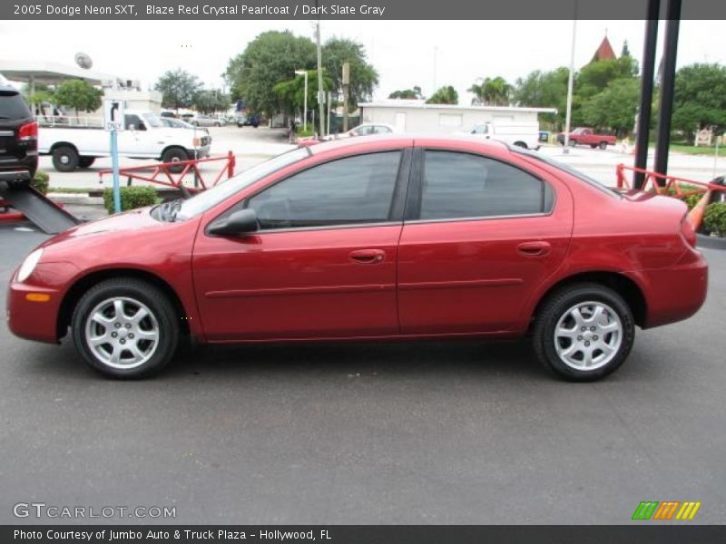 Blaze Red Crystal Pearlcoat / Dark Slate Gray 2005 Dodge Neon SXT