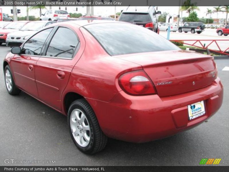 Blaze Red Crystal Pearlcoat / Dark Slate Gray 2005 Dodge Neon SXT
