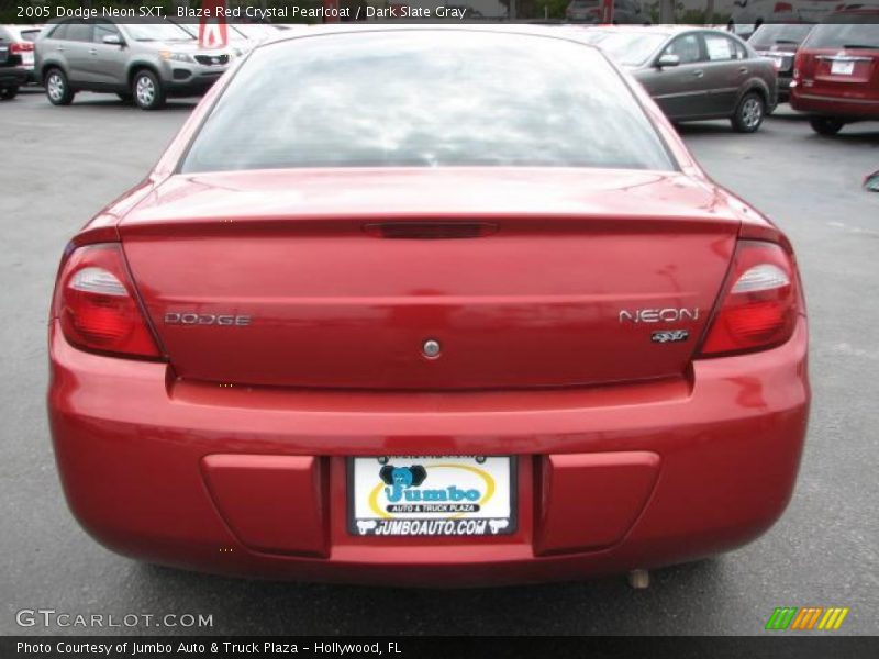 Blaze Red Crystal Pearlcoat / Dark Slate Gray 2005 Dodge Neon SXT