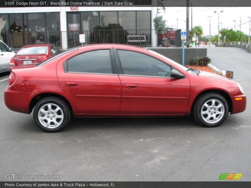 Blaze Red Crystal Pearlcoat / Dark Slate Gray 2005 Dodge Neon SXT