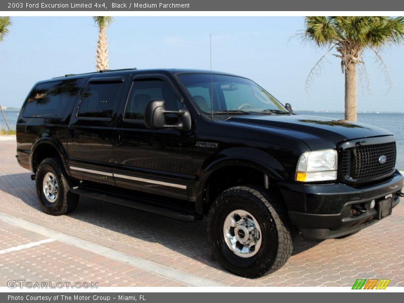 Black / Medium Parchment 2003 Ford Excursion Limited 4x4