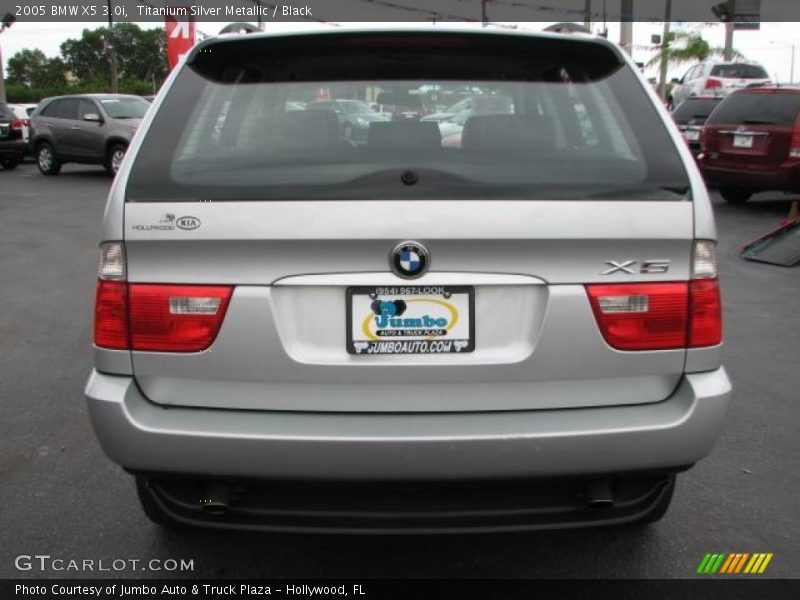 Titanium Silver Metallic / Black 2005 BMW X5 3.0i