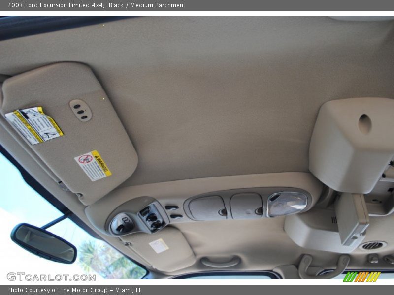 Black / Medium Parchment 2003 Ford Excursion Limited 4x4