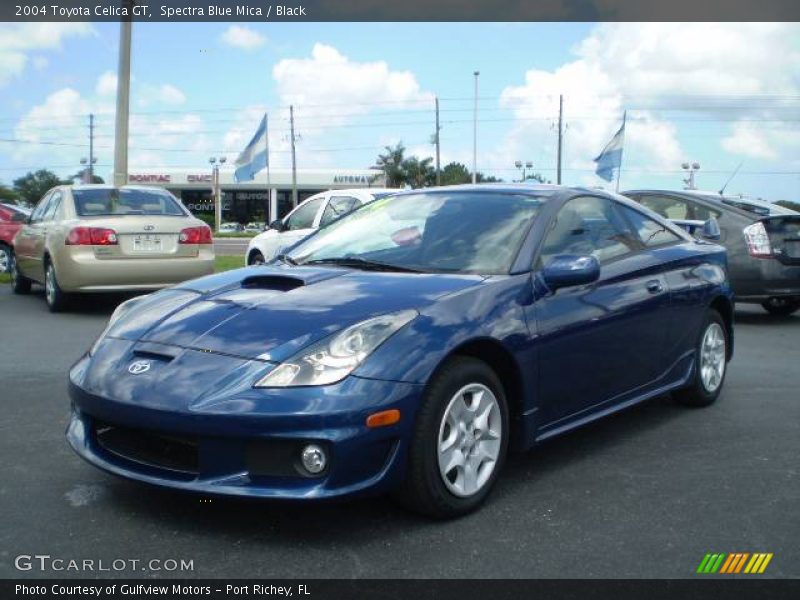 Spectra Blue Mica / Black 2004 Toyota Celica GT
