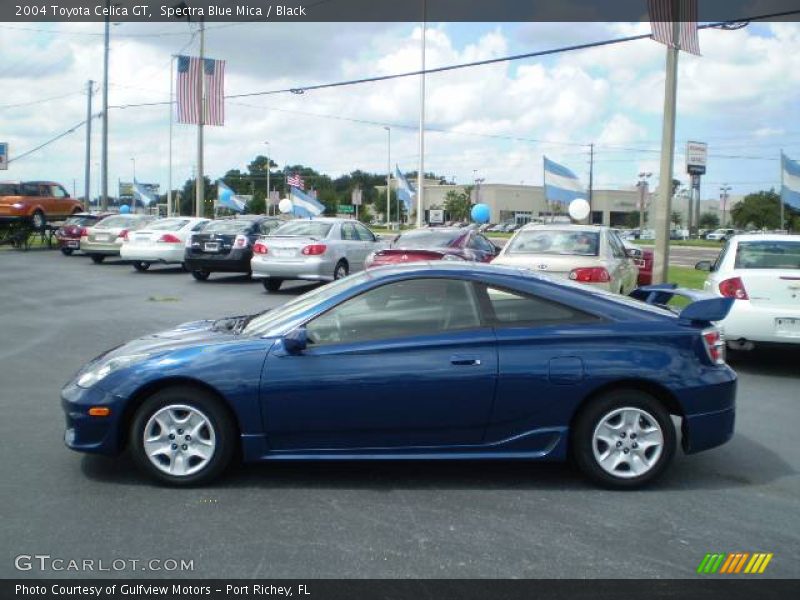 Spectra Blue Mica / Black 2004 Toyota Celica GT
