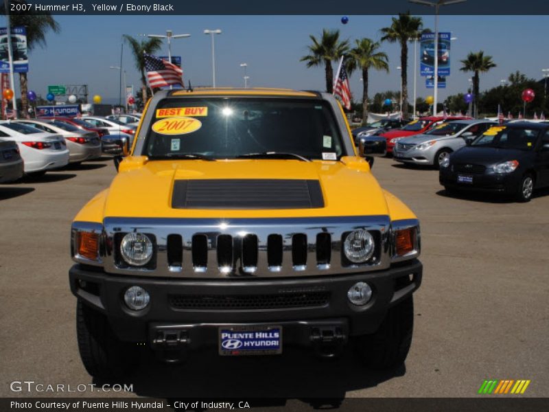 Yellow / Ebony Black 2007 Hummer H3