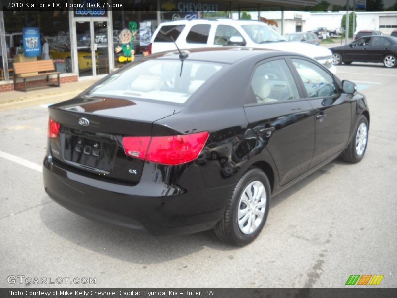 Ebony Black / Stone 2010 Kia Forte EX