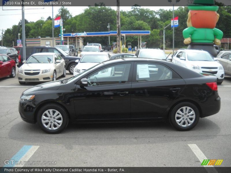 Ebony Black / Stone 2010 Kia Forte EX