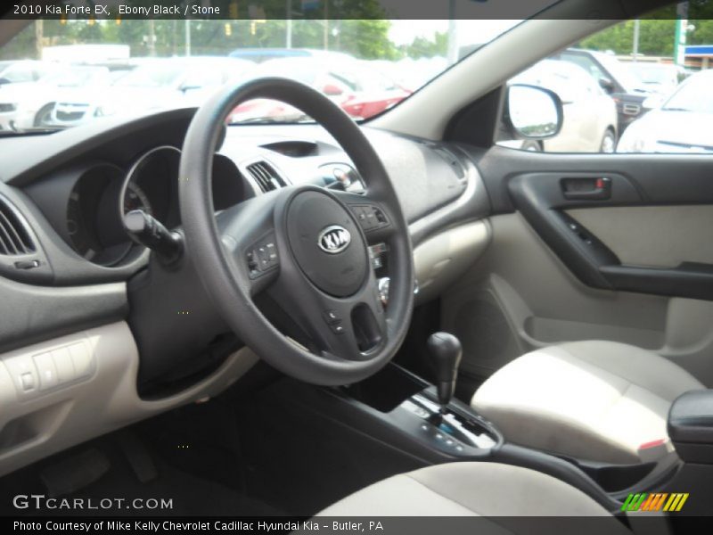 Ebony Black / Stone 2010 Kia Forte EX