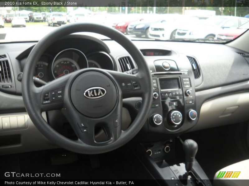 Ebony Black / Stone 2010 Kia Forte EX