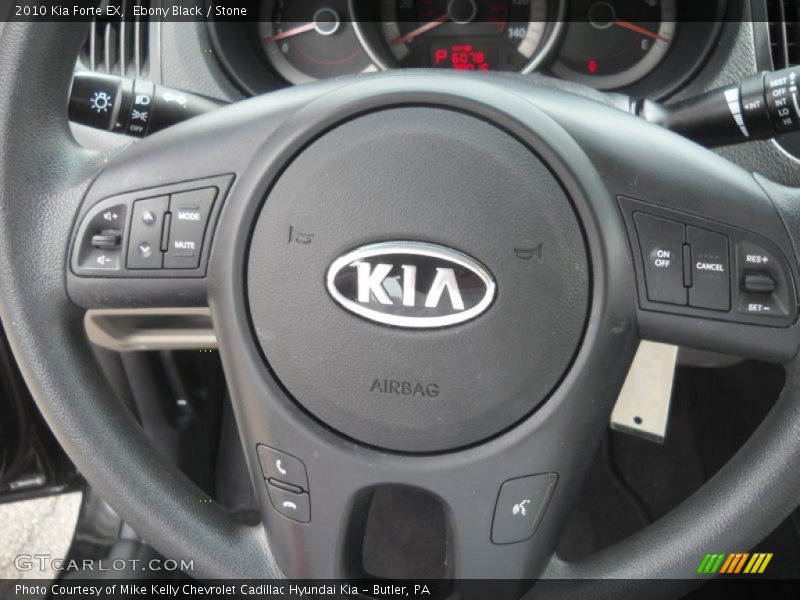 Ebony Black / Stone 2010 Kia Forte EX