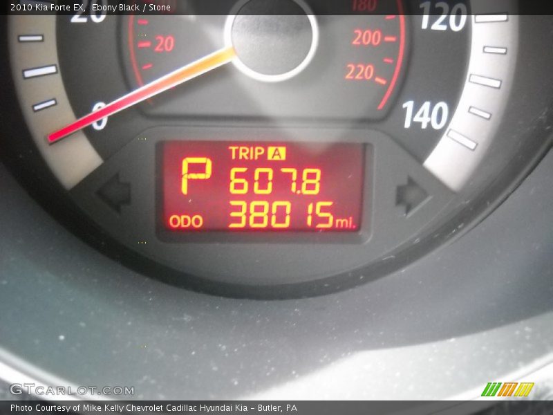 Ebony Black / Stone 2010 Kia Forte EX