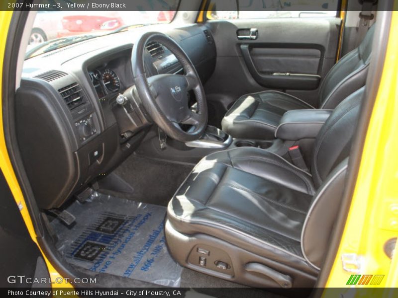Yellow / Ebony Black 2007 Hummer H3