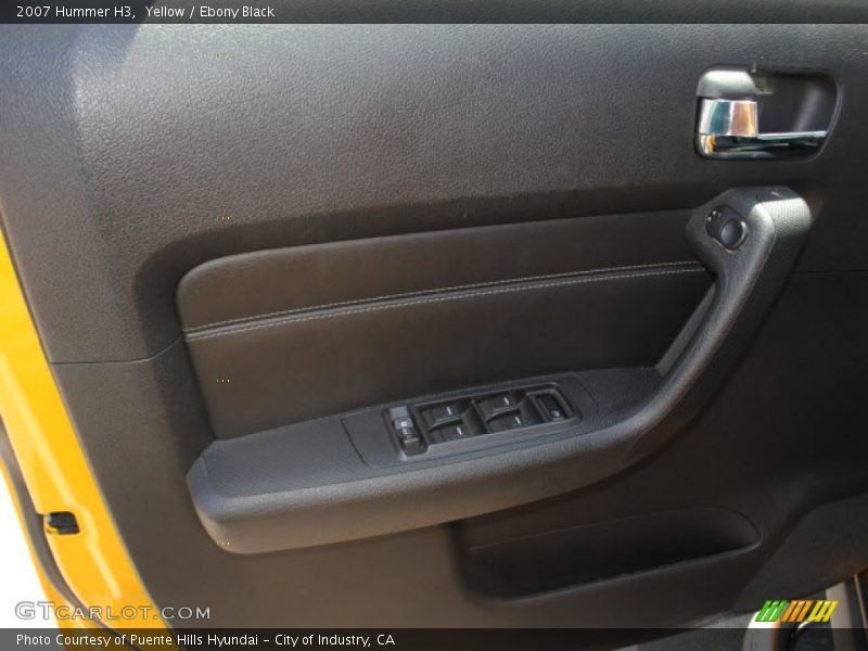 Yellow / Ebony Black 2007 Hummer H3