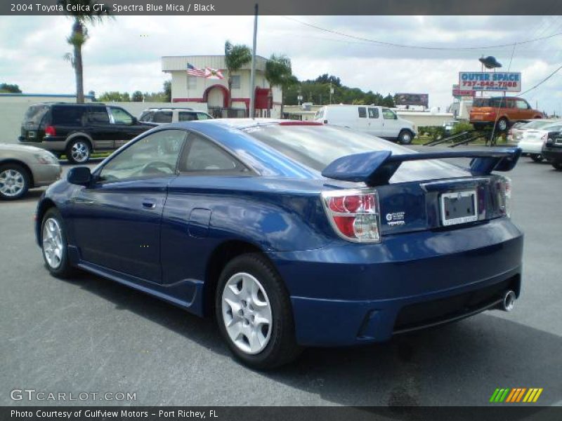 Spectra Blue Mica / Black 2004 Toyota Celica GT
