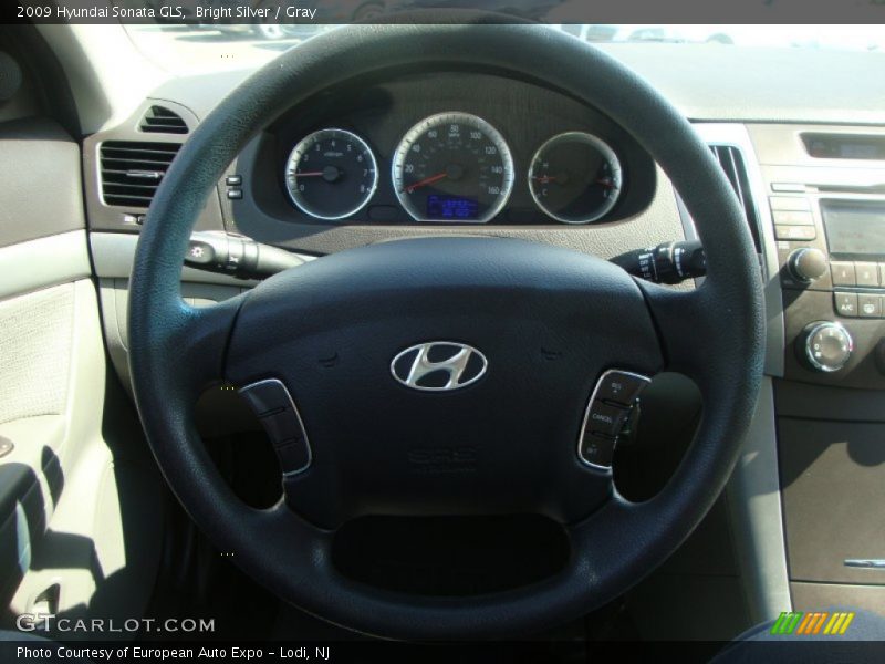 Bright Silver / Gray 2009 Hyundai Sonata GLS