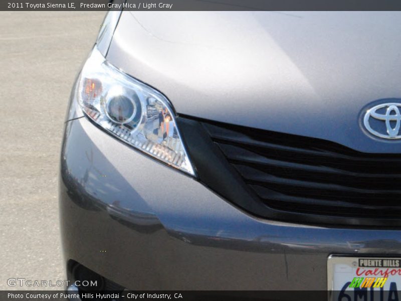 Predawn Gray Mica / Light Gray 2011 Toyota Sienna LE