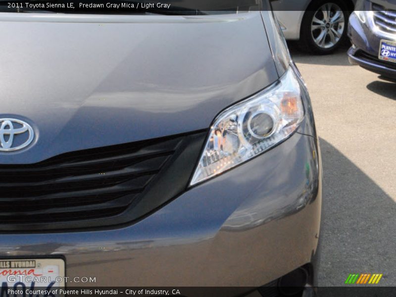 Predawn Gray Mica / Light Gray 2011 Toyota Sienna LE