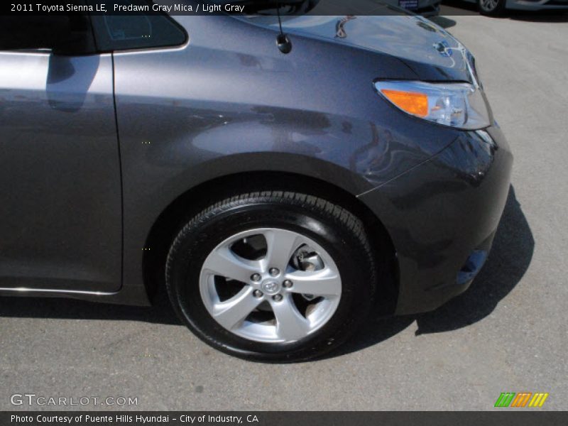 Predawn Gray Mica / Light Gray 2011 Toyota Sienna LE