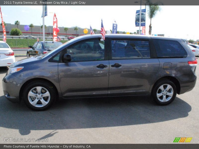 Predawn Gray Mica / Light Gray 2011 Toyota Sienna LE