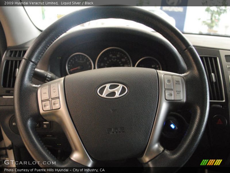 Liquid Silver / Black 2009 Hyundai Veracruz Limited