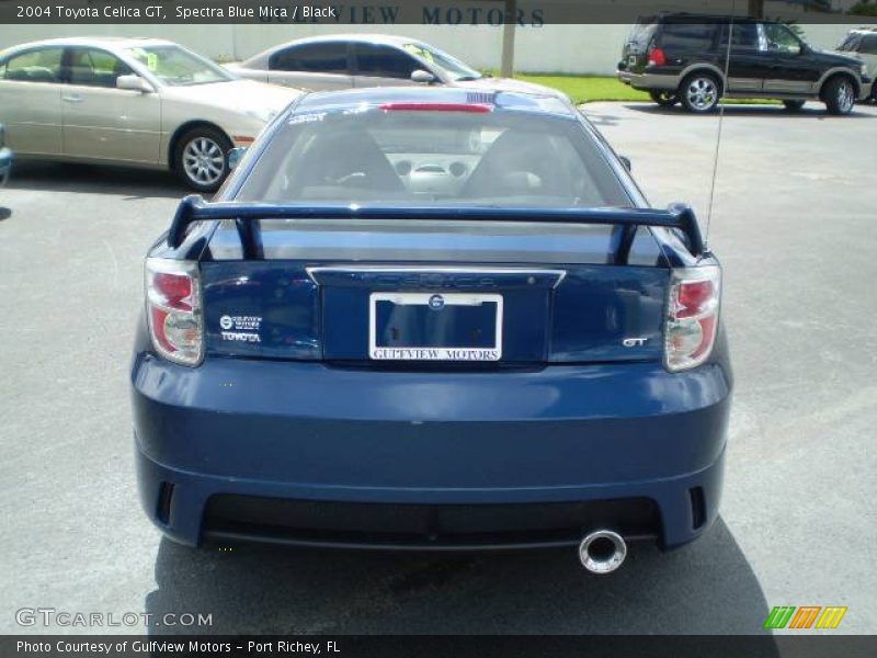 Spectra Blue Mica / Black 2004 Toyota Celica GT