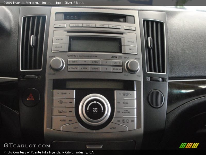 Liquid Silver / Black 2009 Hyundai Veracruz Limited